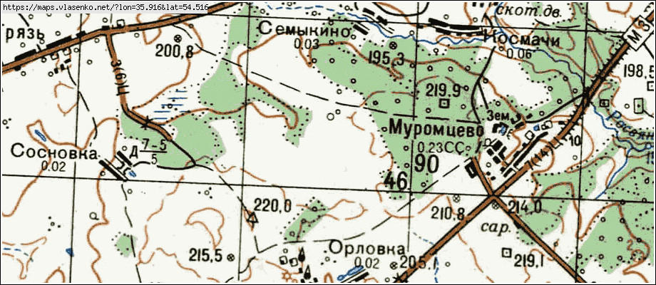 Карта бабынинского района калужской области подробная с деревнями