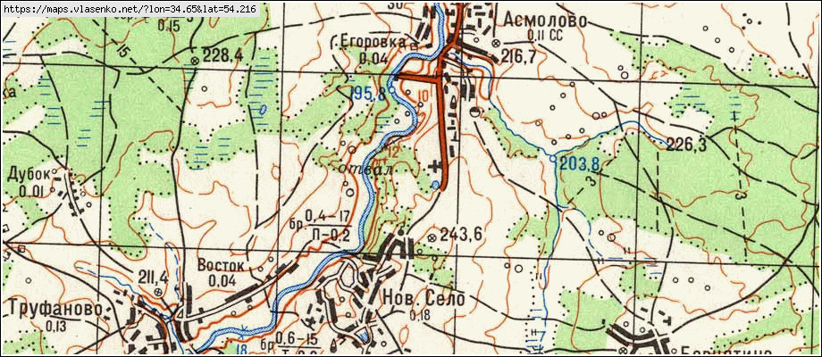 Карта село барятино калужская область