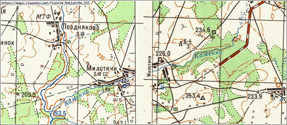 Карта село барятино калужская область