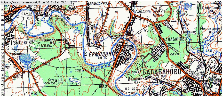 Ермолино московская область карта