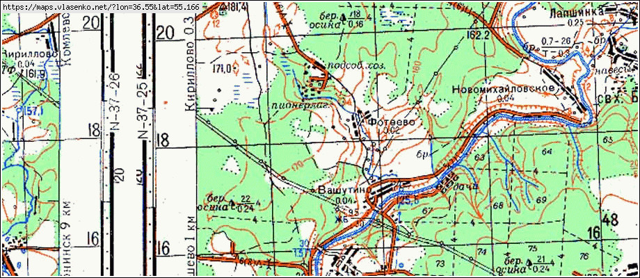 Карта кривское калужская область