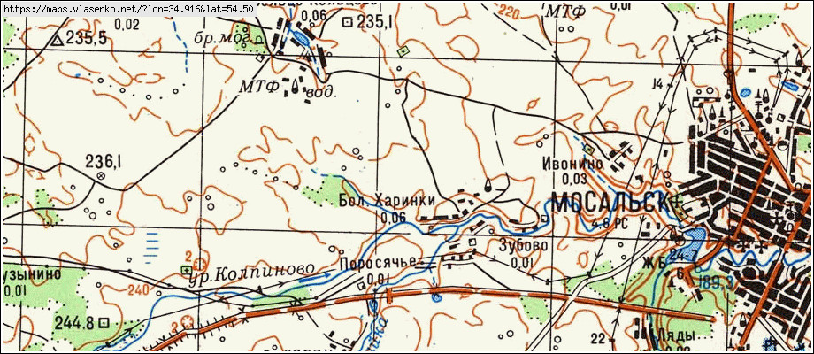 Карта думиничского района спутник