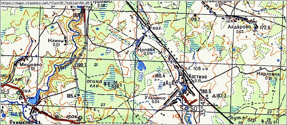 Спутниковая карта дзержинского района калужской области