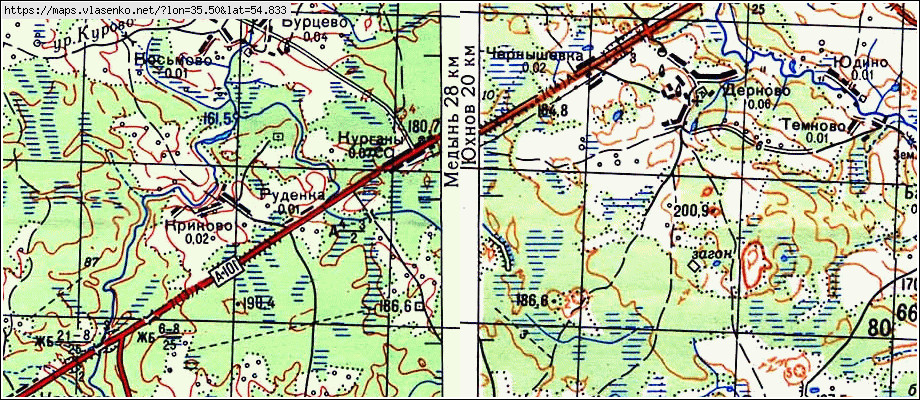 Карта износковского района калужской области