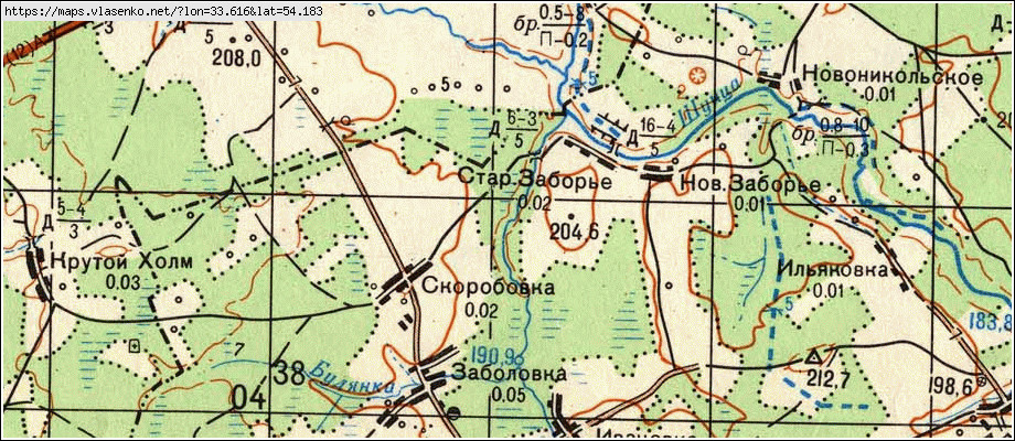 Карта заборье рязанская область