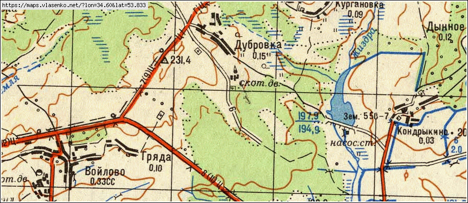 Карта людиновский район калужской области