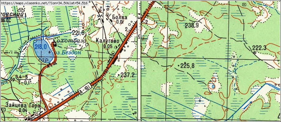 Жиздра калужской области карта