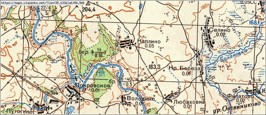 Карта мосальского района калужской области 1941 года