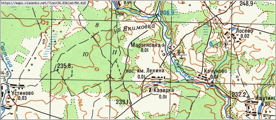 Карта спас деменского района