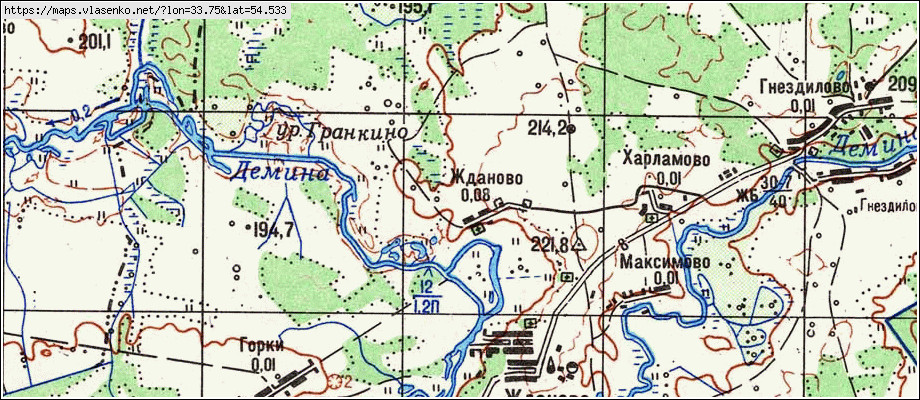 Карта спас деменского района