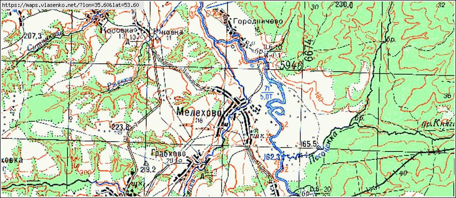 Карта мелехово ковровский район