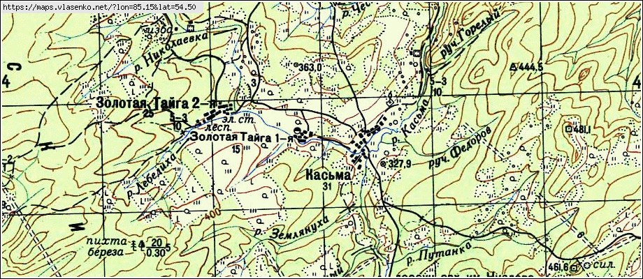 Карта КАСЬМА, Кемеровская область, Гурьевский район