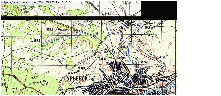 Карта МАЛАЯ САЛАИРКА, Кемеровская область, Гурьевский район