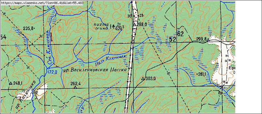 Карта ЕРМАКИ, Кемеровская область, Кемеровский район