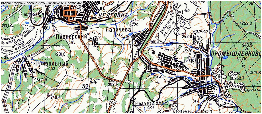 Карта НОВОБАРАЧАТЫ, Кемеровская область, Крапивинский район