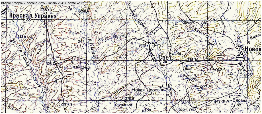 Карта СВЕТ, Кемеровская область, Прокопьевский район