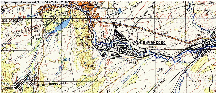 Карта ЗЕНКОВО, Кемеровская область, Прокопьевский район