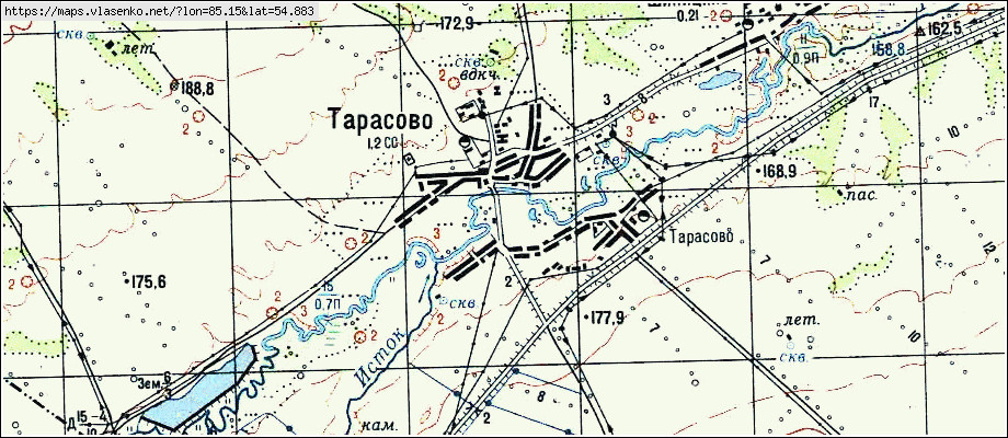 Карта ТАРАСОВО, Кемеровская область, Промышленновский район