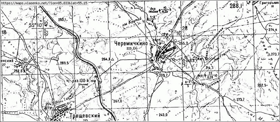 Карта ЧЕРЕМИЧКИНО, Кемеровская область, Топкинский район