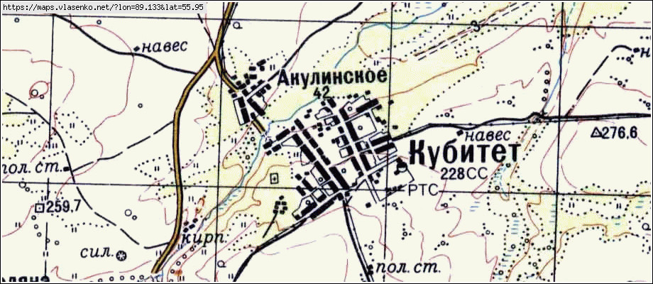 Карта КУБИТЕТ, Кемеровская область, Тяжинский район