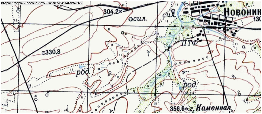 Карта тяжинского округа