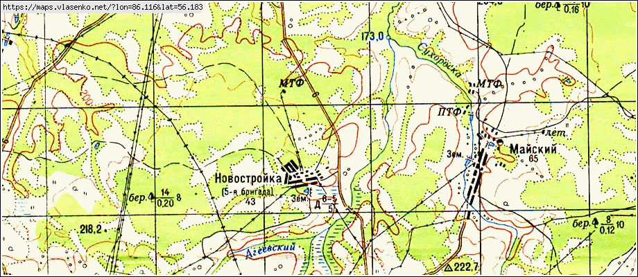 Карта НОВОСТРОЙКА, Кемеровская область, Яйский район