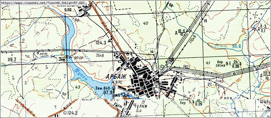 Карта арбажского района старая