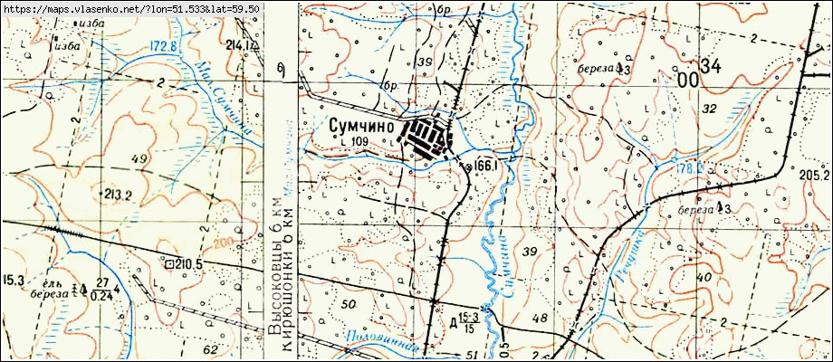 Старая карта белохолуницкого района кировской области