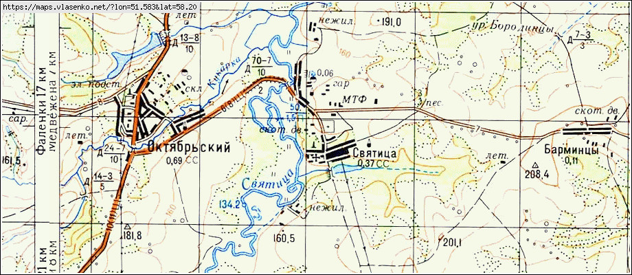 Фаленки кировская область карта