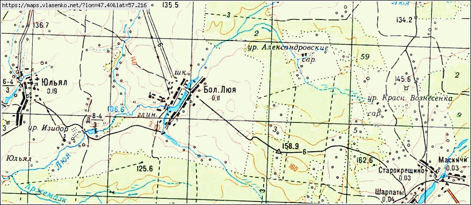 Слободской карта спутник