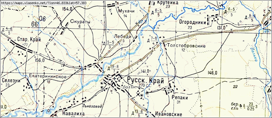 Карта кикнурского района кировской области с деревнями и дорогами