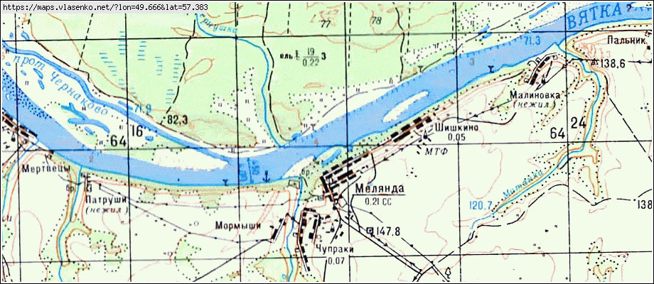 Карта лебяжский район кировской области