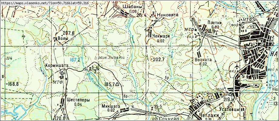 Карта кировской области нагорского района со спутника