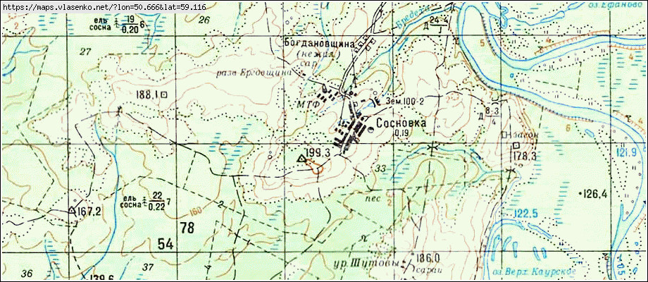 Сосновка где находится карта