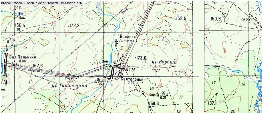 Старая карта немского района