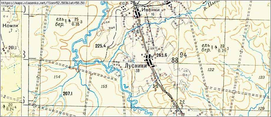 Карта песковка кировская область