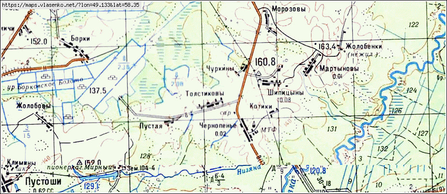 Карта пгт мирный кировская область оричевский район