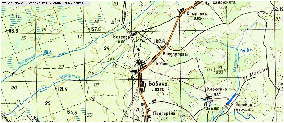 Карта слободского кировской области