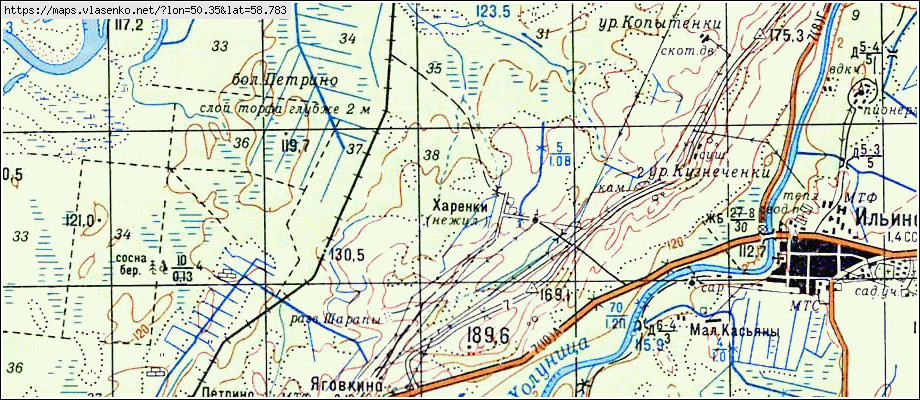 Харенки свердловская область карта