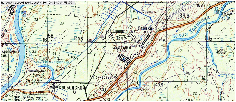 Карта стулово слободского