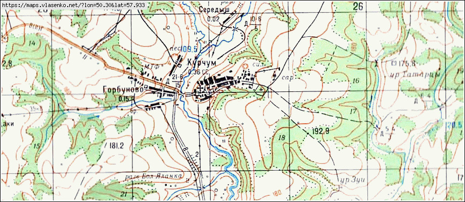 Карта п суна кировская область