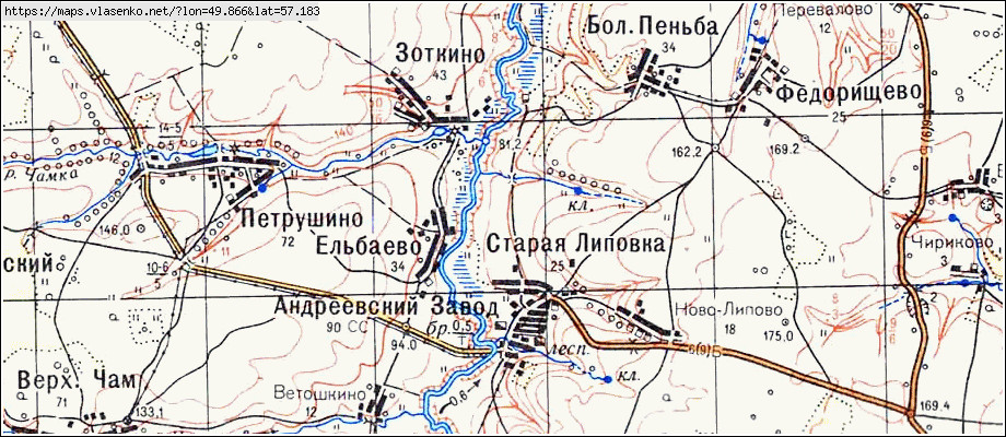 Карта уржумского района старая