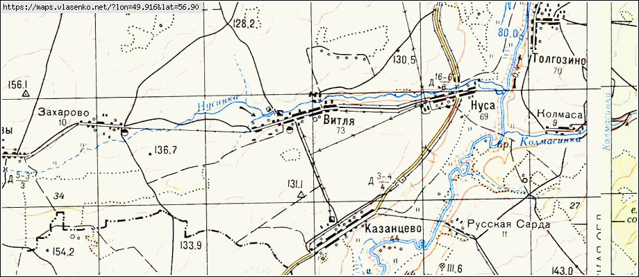 Карта уржумского района старая