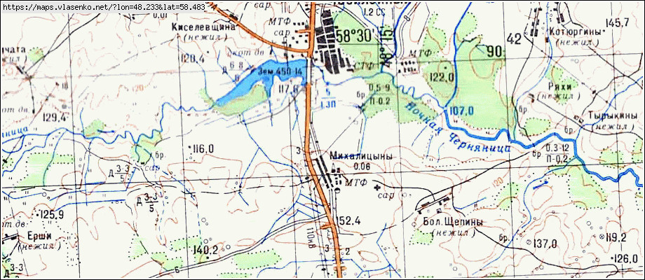 Старая карта зуевского района кировской области