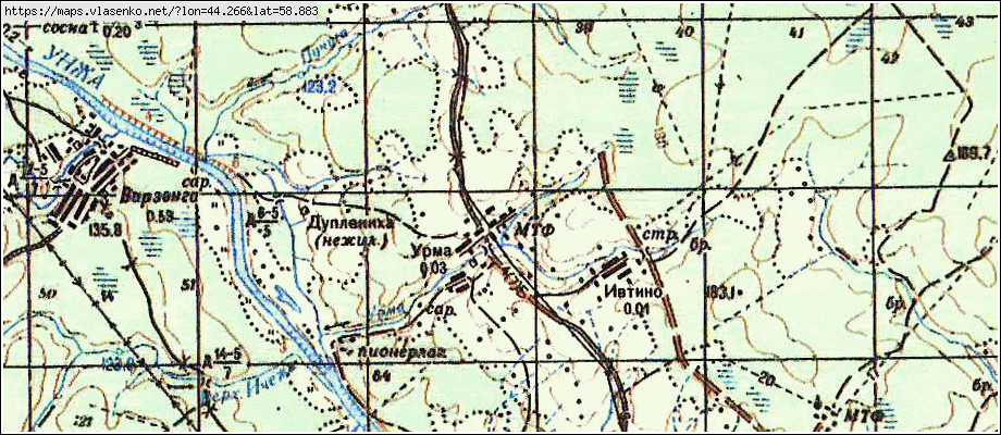 Кологривский район карта