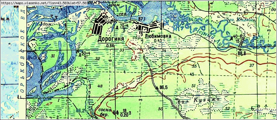 Карта макарьевского района костромской области подробная с деревнями и реками