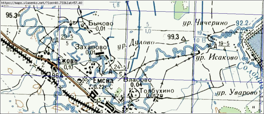 Старая карта нерехтского района