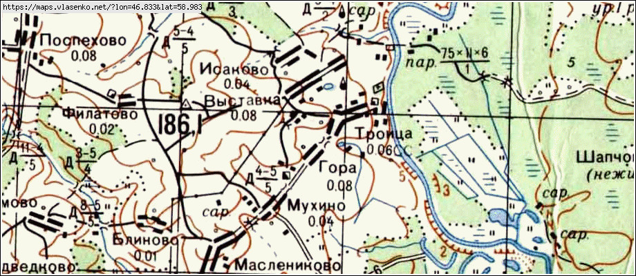 Карта вохомского района костромской области