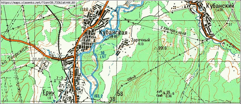 Апшеронск краснодарский карта