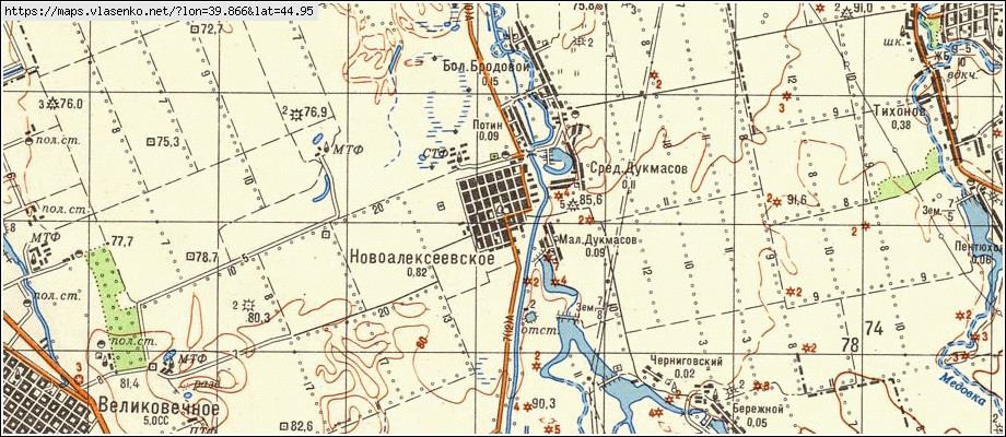 Карта белореченского района